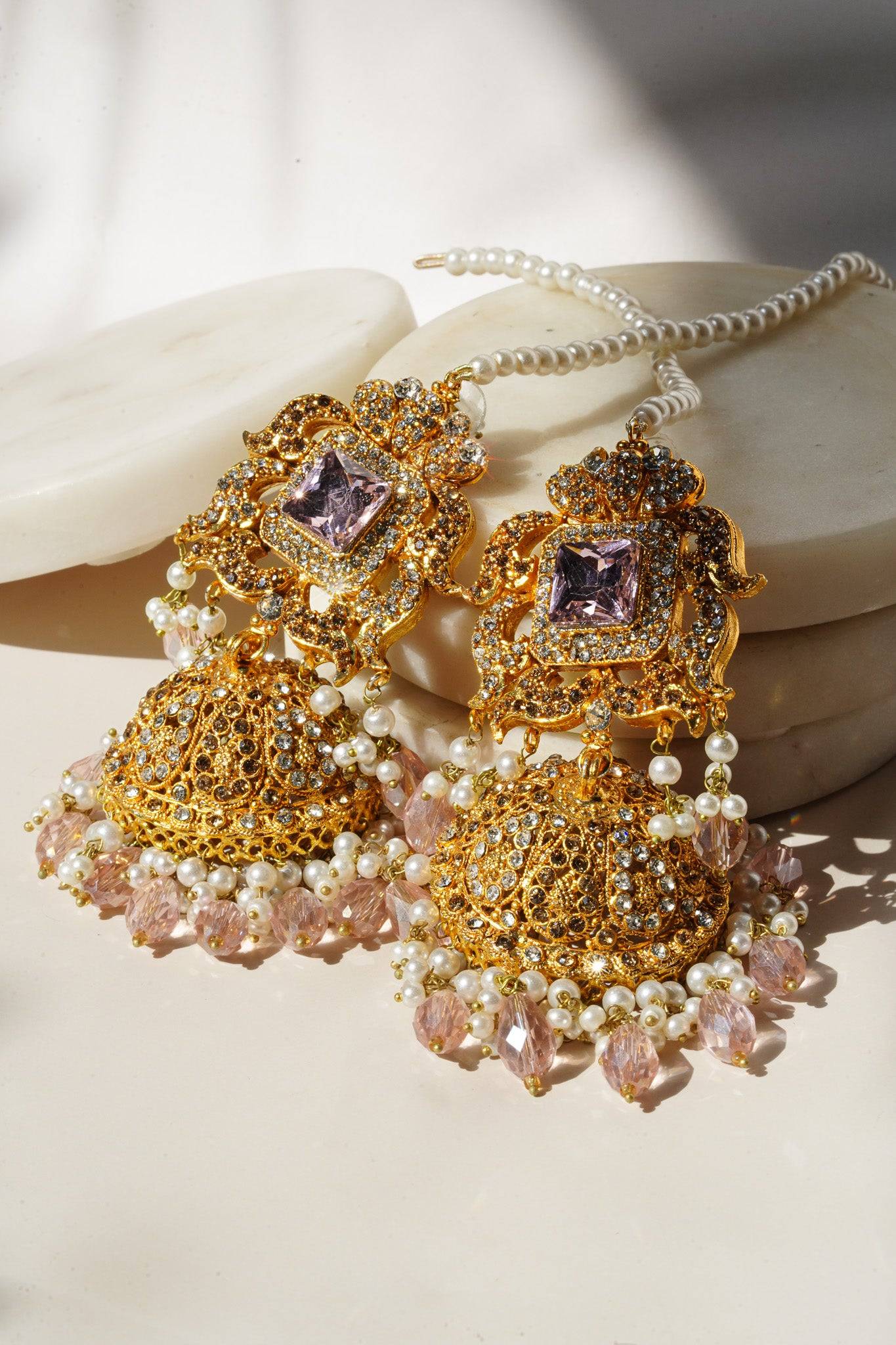 Latest gold hot sale earrings jhumkas