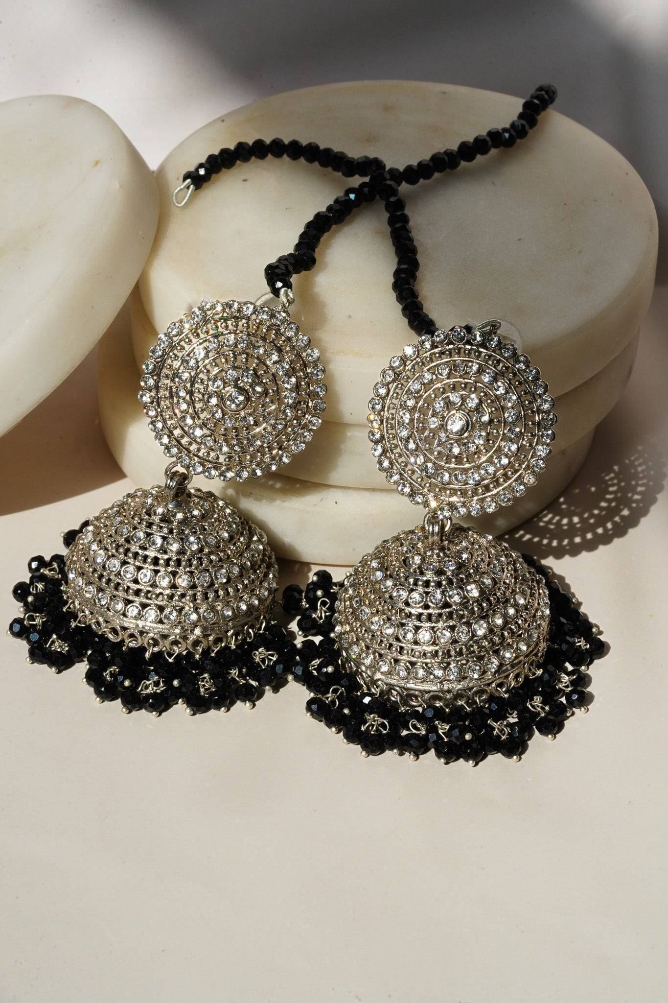 Indian Bollywood Ethnic/ Traditional Polki Maang Tikka Earrings set | eBay