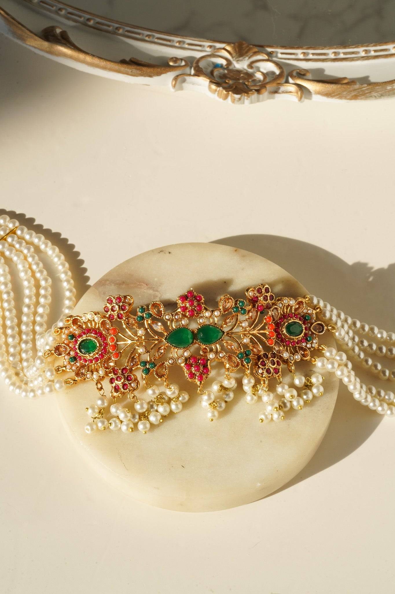 Golden Pearl Necklace Stack | Lotus And Luna - LotusAndLuna