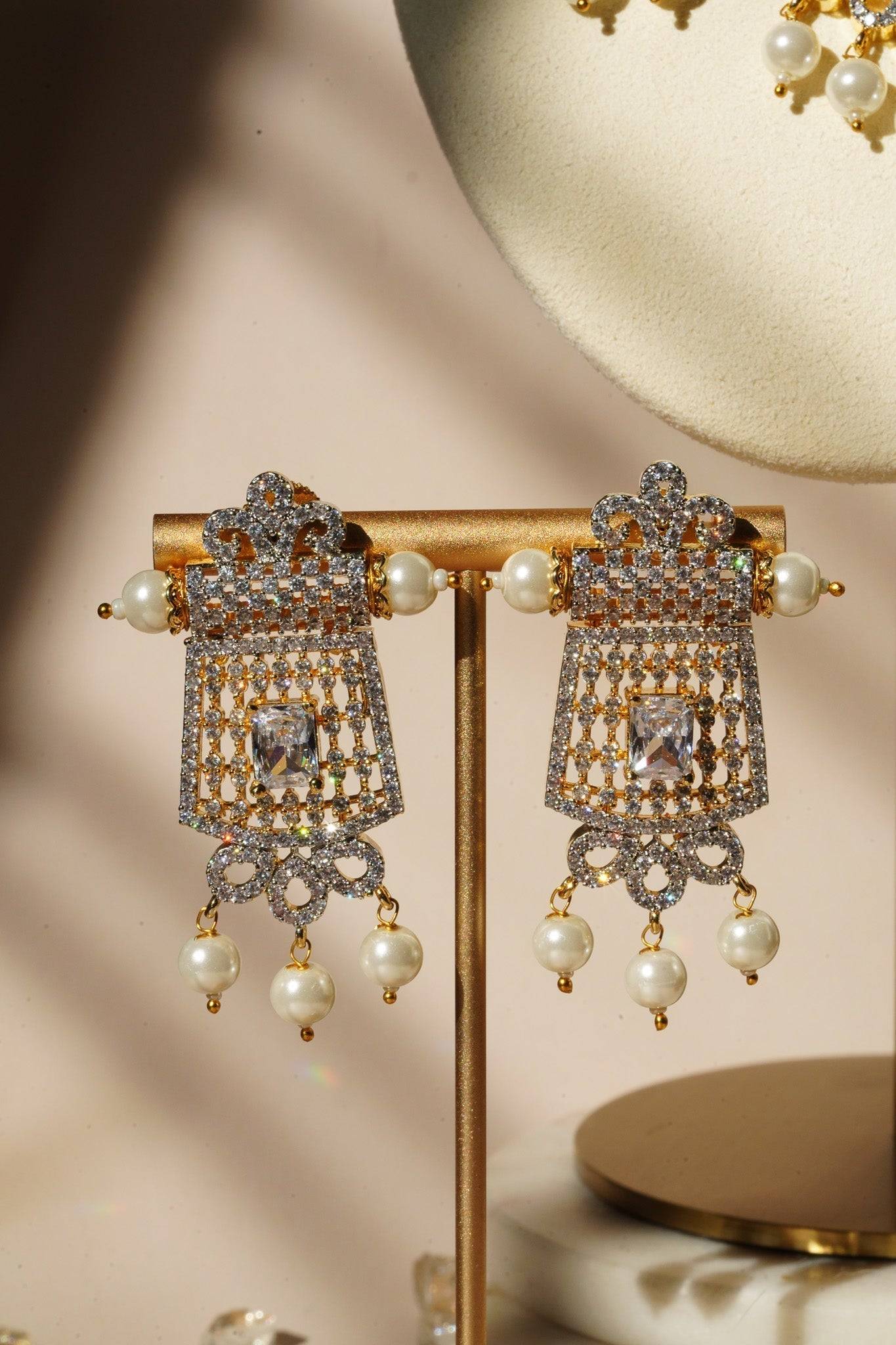 5 Piece Dazzling Crystal Rhinestone Wedding Jewelry Set