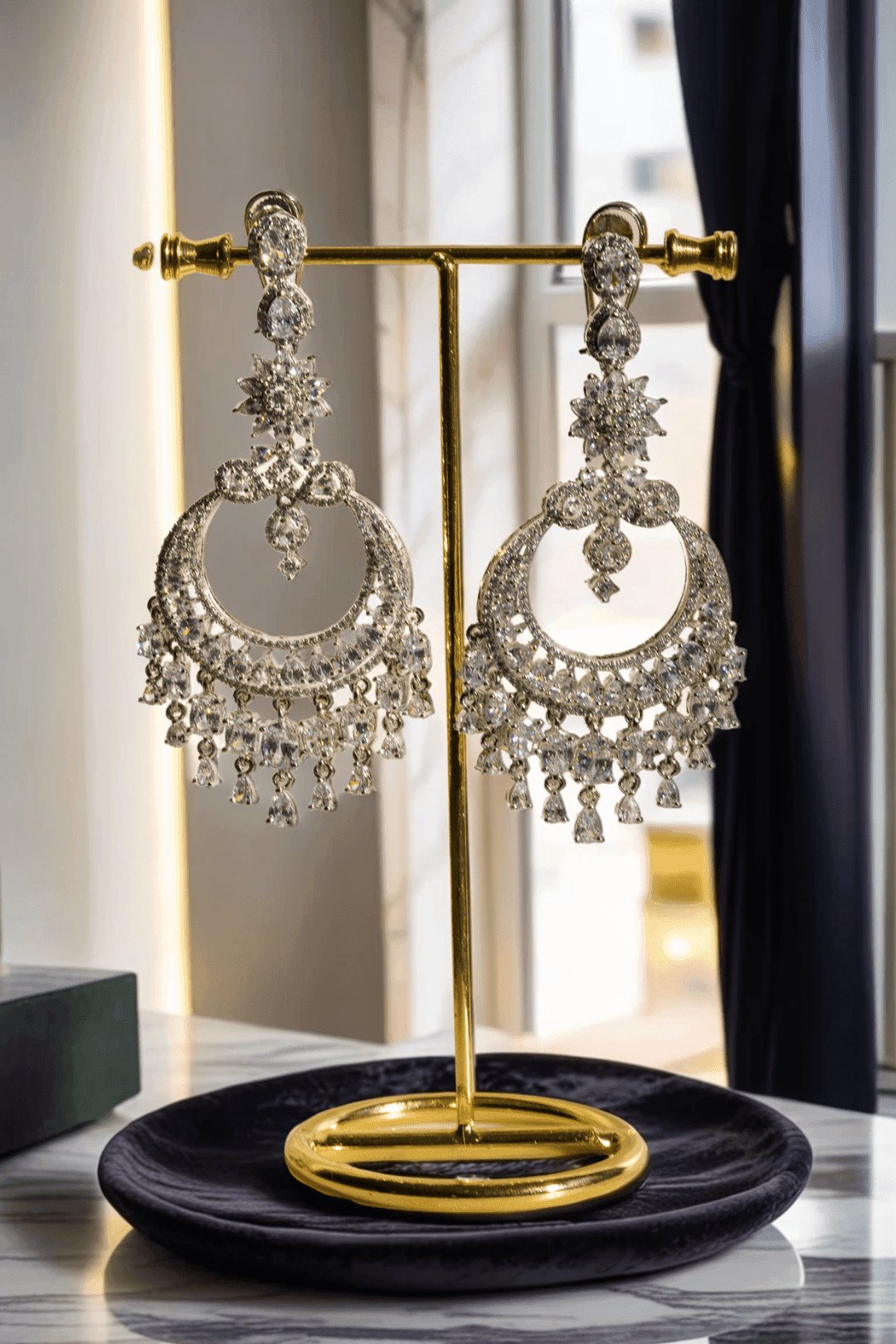 Buy quality Royale Collection Diamond Chandelier Earrings in 14k Rose Gold  in Pune